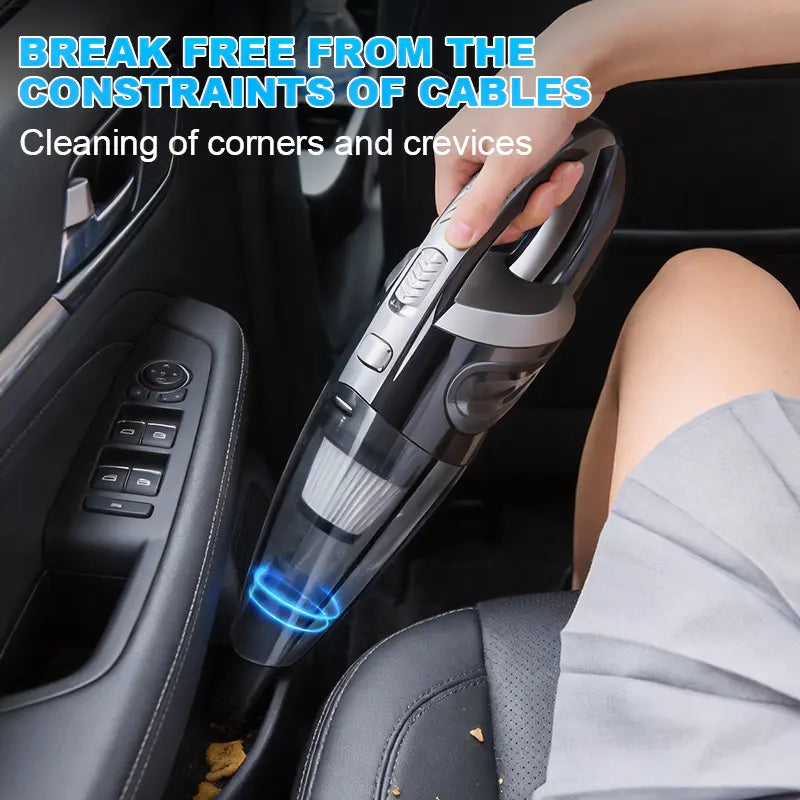 Mini Cordless Handheld Vacuum Cleaner | Powerful Suction for Pet Hair, Dust, Crumbs & Small Messes | Perfect for Home & Car Cleaning | Lightweight, Portable & Wireless with Multiple Attachments | Quick Clean Anytime Anywhere