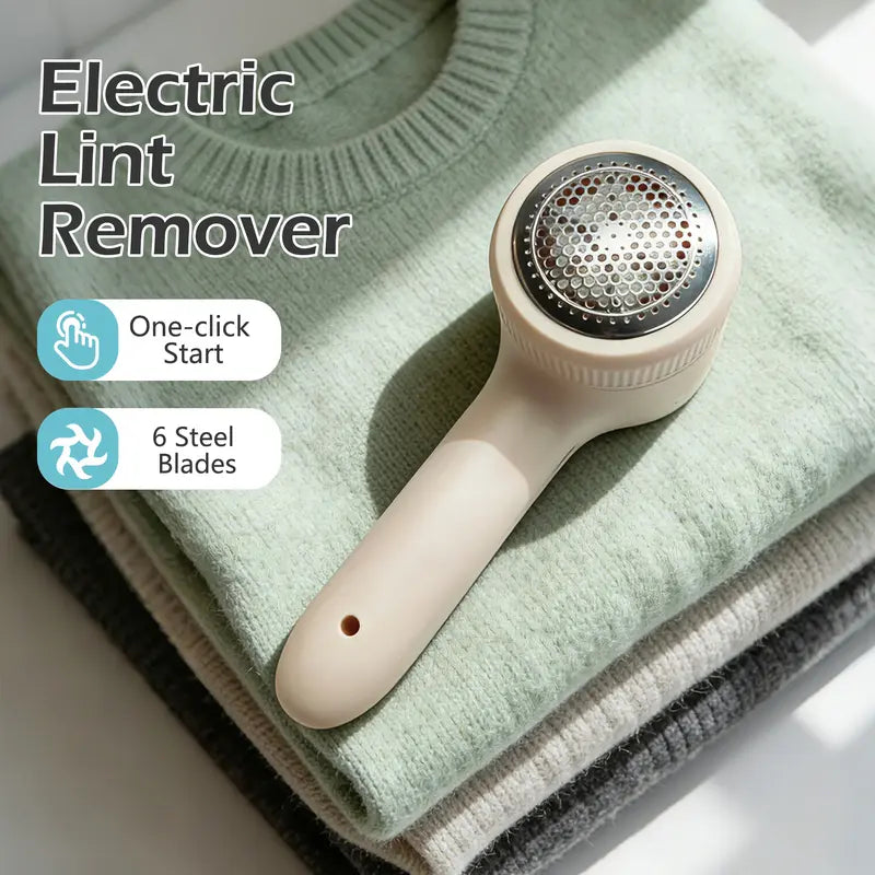 Portable Fabric Shaver - Rechargeable Lint Remover, 1 Count, Compact Lightweight Pocket-Sized, Space-Saving for Drawer Storage