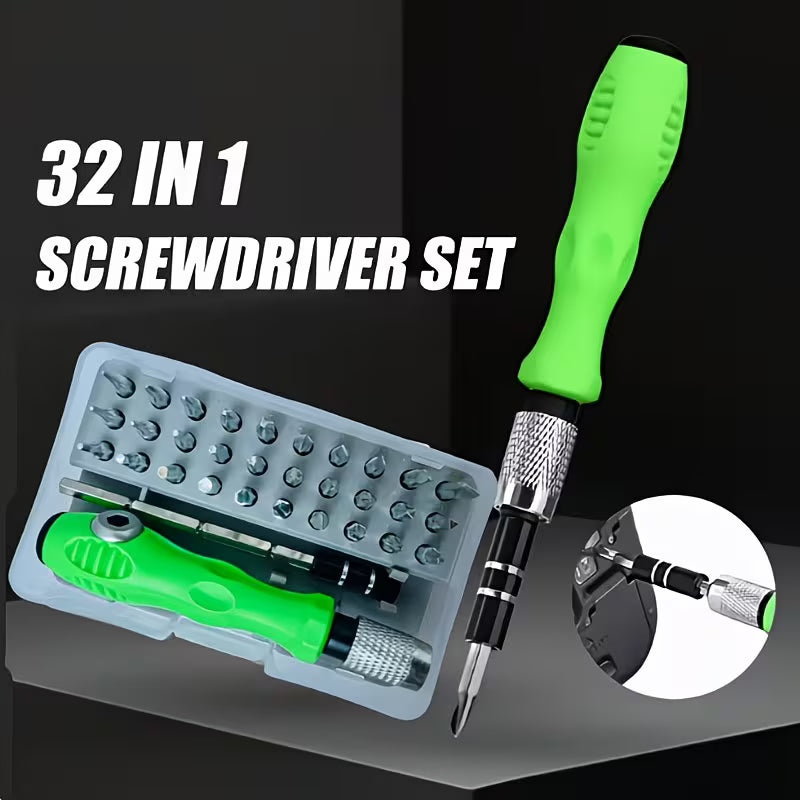 [Random 32-In-1 Colors] Precision Screwdriver Set, Portable Mini Magnetic Phillips And Flathead Screwdrivers, Suitable for Car, Furniture, Smartphone, Camera And Small Tool Repair