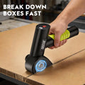 SEESE Cordless Electric Scissors, Rechargeable Cutter for Thin Cardboard, Carpet & Leather
