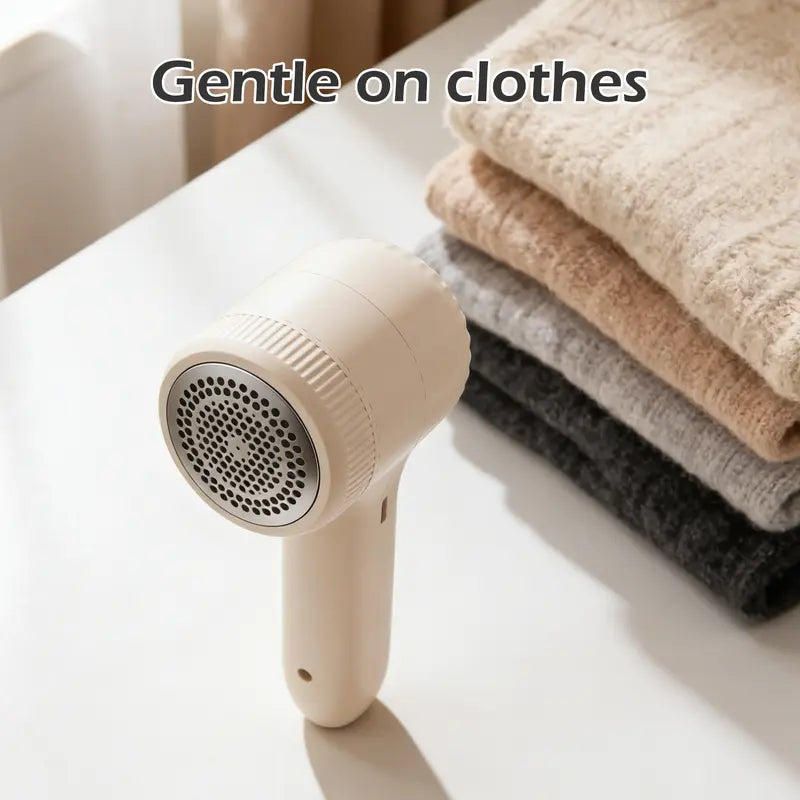 Portable Fabric Shaver - Rechargeable Lint Remover, 1 Count, Compact Lightweight Pocket-Sized, Space-Saving for Drawer Storage