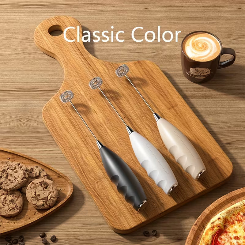 1pc Deluxe Stainless Steel Handheld Milk Frother - Whip Creamy Latte, Cappuccino, And Chocolate Foam with Ease - Perfect for Coffee Lovers, Baristas, And Home Use