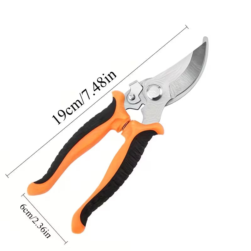 Professional Heavy-Duty Pruning Shears with Non-Slip Grip & High-Carbon Blades - Suitable for Trimming Thick Branches, Professional Gardening Tools for Landscaping, Tree Care, Floral Arrangements - Ideal Gift for Gardeners and Hobbyists