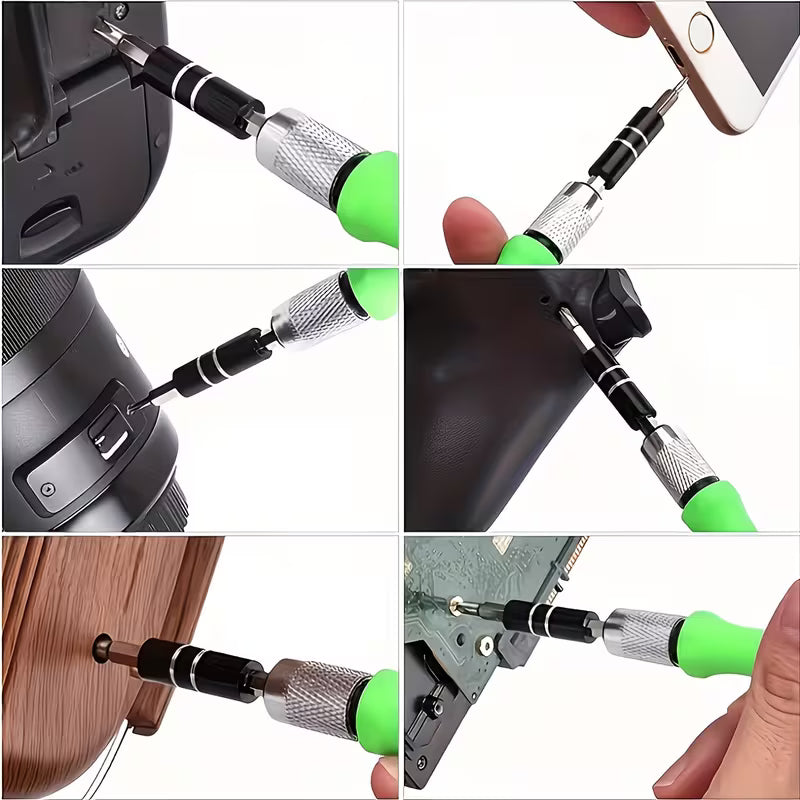 [Random 32-In-1 Colors] Precision Screwdriver Set, Portable Mini Magnetic Phillips And Flathead Screwdrivers, Suitable for Car, Furniture, Smartphone, Camera And Small Tool Repair