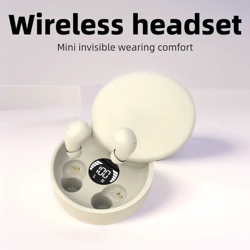MSHUKCOE Mini Invisible Headphones Bluetooth 5.4 True Wireless In-Ear Earphones sport Audio Earbud audifonos bluetooth wireless headphones noise cancelling headphones gamingheadset