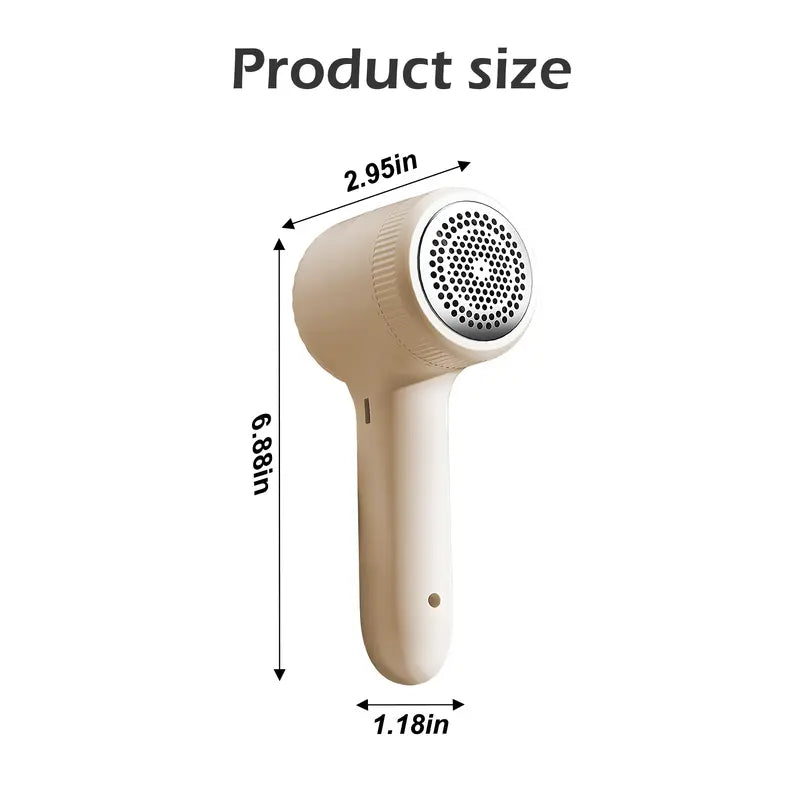 Portable Fabric Shaver - Rechargeable Lint Remover, 1 Count, Compact Lightweight Pocket-Sized, Space-Saving for Drawer Storage
