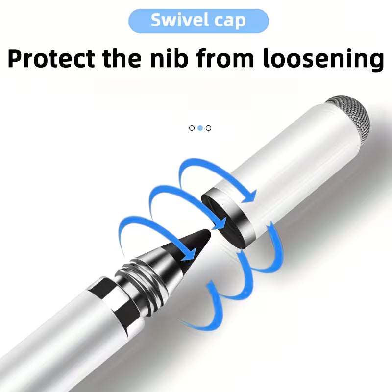 3-in-1 Universal Touch Screen Stylus Pen, High Precision, for iPad/Pro/for iPhone/Android Phones, for, Fire, Tablet & All Touch Screens, No Battery, Electronic Components, Wired Connection, for Apple Devices