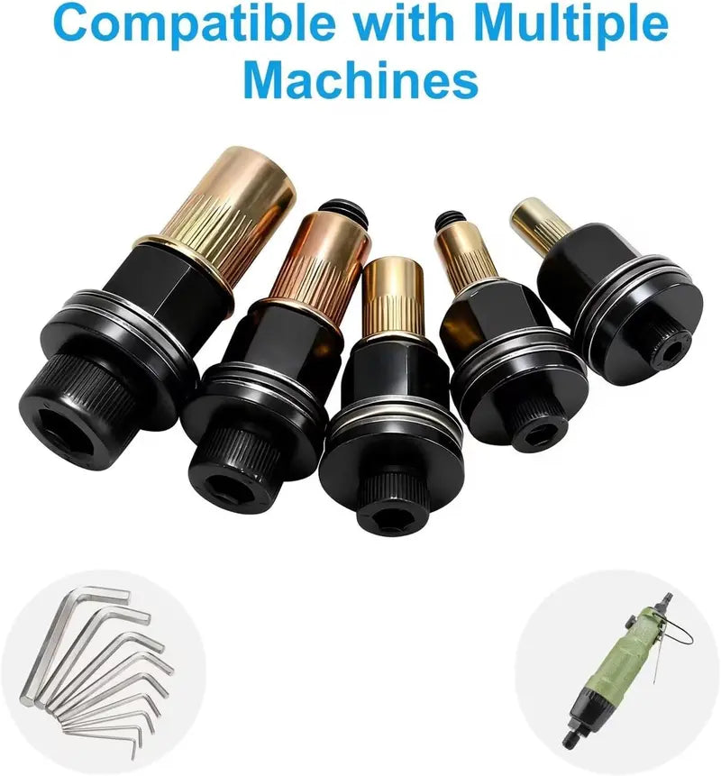 Head Rivet Nut Tool, M3 M4 M5 M6 M8 Rivnut Kit, Carbon Steel Rivnut Set, Threaded Rivet Nut Kit, Manual Riveter Rivnuts Tool Accessory for Automotive Repair Warehouses