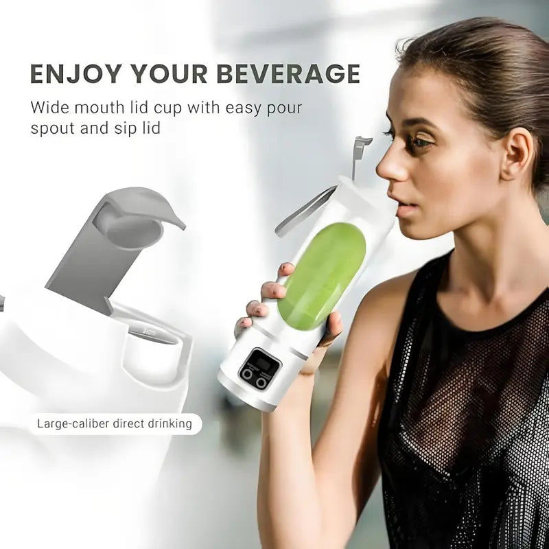 Portable USB-Rechargeable Blender & Juicer - Easy Clean, Perfect for Fruit & Vegetable Drinks, Milkshakes - 10.14oz to 16.91oz Capacity